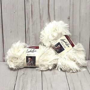 Premier Yarns Lash Lux Ermine 33 yds #5 Bulky Lot of 2 Skeins